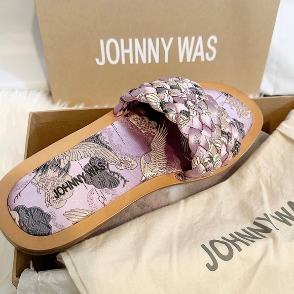 𝅺johnny Was Lilac Woven Sandals - Picture 7 of 7